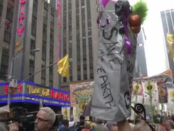 People's Climate March - NYC Stock Footage