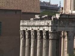 Roman Forum Stock Footage