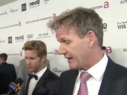 INTERVIEW - Gordon Ramsay at Elton John AIDS Foundation Presents 21st Annual Academy Awards Viewing Party Stock Footage