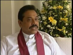 PM Mahinda Rajapakse interview on quake disaster News Clip