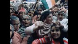 UPITN 1 2 79 DEMONSTRATION AGAINST INLAND REVENUE RAID ON MRS GANDHI Instructional Video