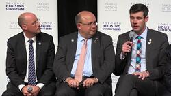 Toronto Affordable Housing Summit 2016: Don Iveson, Mayor of Edmonton Speaking Stock Footage