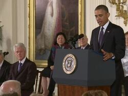 Presidential Medal of Freedom - Bill Clinton Stock Footage