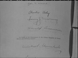 BASES FOR USA - AGREEMENT SIGNED - NO SOUND News Clip