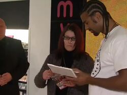 EVENT CAPSULE CLEAN - David Haye DVD Signing at HMV, Oxford Street on January 7, 2013 in London, England.  Stock Footage