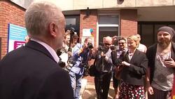 Jeremy Corbyn campaigning in Lincoln News Clip
