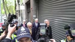CLEAN : Cardinal Pell arrives for court hearing on sex abuse charges News Clip