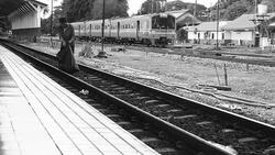 Garbage Collection on railway Stock Footage