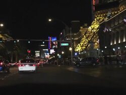 POV on Las Vegas Boulevard, Nevada, USA Stock Footage