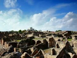 Ruins of Pompei Stock Footage