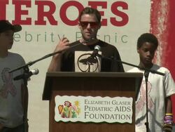 SPEECH: Jake Glaser at 23rd Annual 'A Time For Heroes' Celebrity Picnic Benefiting The Elizabeth Glaser Pediatric AIDS Foundation  Stock Footage