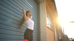 Ready to exercise Stock Footage