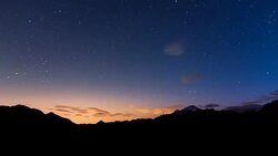Stars over mountains Stock Footage