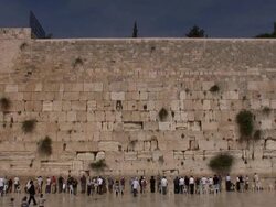 Praying in the Western Wall Stock Footage