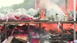 CLEAN : Myanmar police torch narcotics for International Drugs Day News Clip