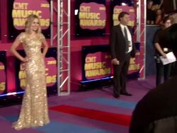 Kristen Bell at 2012 CMT Music Awards Stock Footage