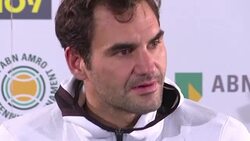 CLEAN : Federer talks about pressures on brink of being oldest world 1 News Clip