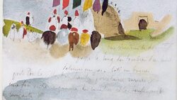 Journey to Morocco - Eugene Delacroix Stock Footage