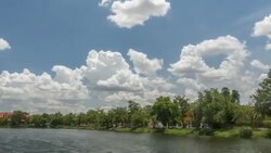 Cloud moving in blue sky time-lapse Stock Footage