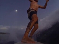 night surfing Stock Footage