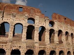 Coliseum in Rome Stock Footage