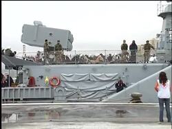 Italian navy ship brings more migrants to port News Clip