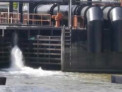 Water gate Stock Footage