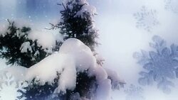 Beautiful winter decorative background loop Stock Footage