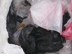 Pile of Plastic Waste TILT UP Stock Footage