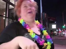 Sharon 'Momma Make-up' Gault at Ashley Paige in Ho Stock Footage