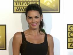 Angie Harmon at the 2014 Critics' Choice Television Awards Stock Footage