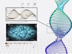 dna structure research Stock Footage