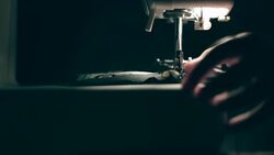 Sewing machine, hands, handmade Stock Footage