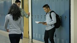 Teacher working with high school student Stock Footage