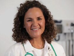 "portrait of hispanic doctor/Richmond,Virginia, USA" Stock Footage