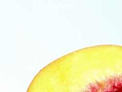 Peaches rotating Stock Footage