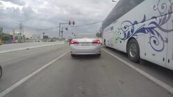 Traffic to chiang mai stadium center Stock Footage