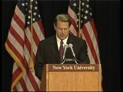 Former vice president criticises Bush administration News Clip