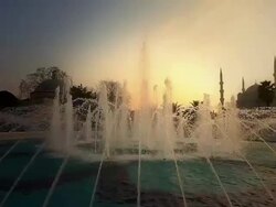 HD: The Blue Mosque Stock Footage