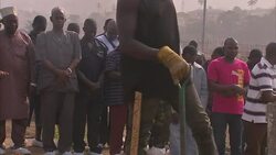 Ebola victim being buried in Sierra Leone News Clip