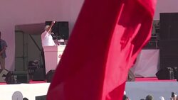 VOICED : La oposicion turca celebra un masivo mitin por la justicia News Clip