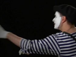 Mime Rope Pull and Lean Stock Footage