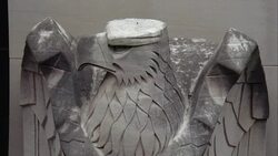 HA CU Eagle statue on City Bank-Farmers Trust Company Building at 20 Exchange Place / Manhattan, New York, New York, USA Stock Footage