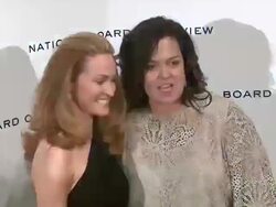 Michelle Rounds; Rosie O'Donnell at National Board of Review Awards Gala - Red Carpet at Cipriani 42nd Street on 1/10/2012 in New York City, NY. Stock Footage