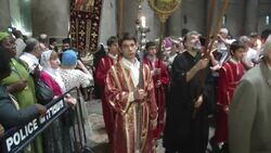 Patriarch Theofilos III leads Orthodox Christians in Easter prayers News Clip