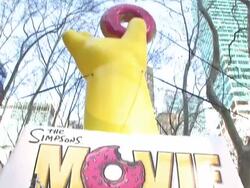 HO, HO D'OH! The Simpsons Take Manhattan to Celebrate DVD Release Stock Footage