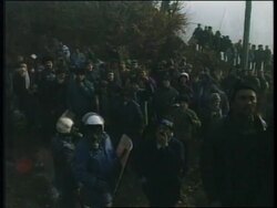 ROMANIA: MINERS ON STRIKE - UPDATE News Clip