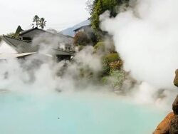 Sea Hell in Beppu, Japan Stock Footage