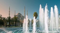 Sultan Ahmet/ Blue Mosque Istanbul TURKEY Stock Footage