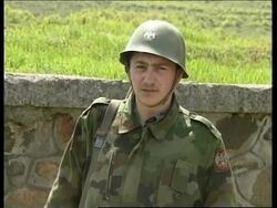 KOSOVO: YUGOSLAV SOLDIERS ON BORDER WITH ALBANIA News Clip